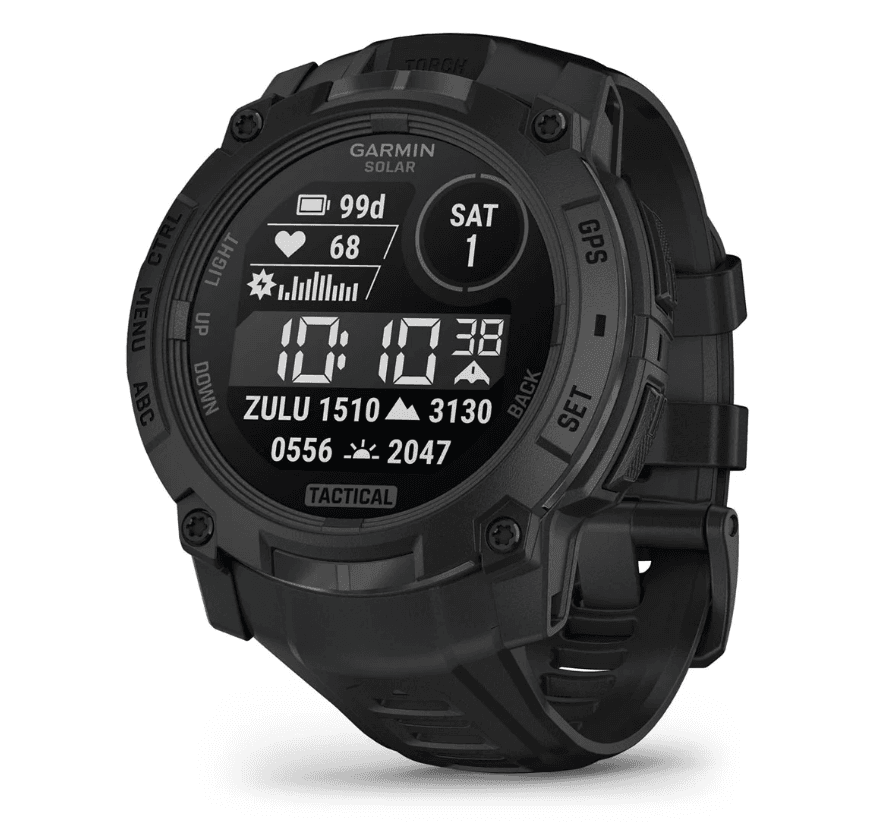 Instinct 3 – 50 mm, Solar, Tactical Edition Black with Black Band